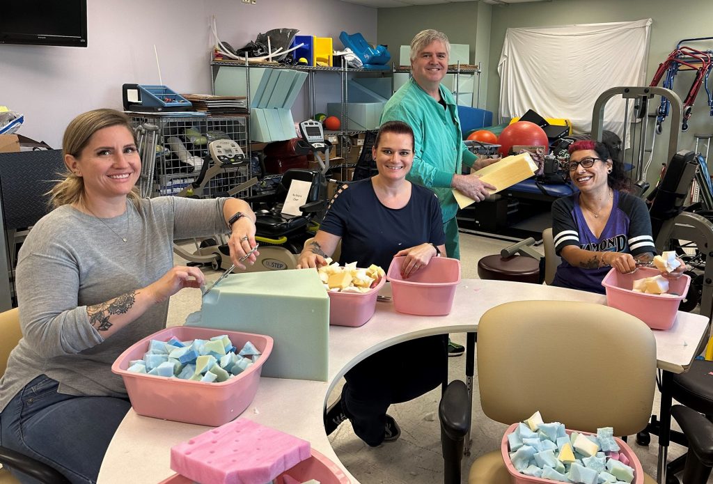 This week, Telgian associates volunteered at the Arizona Burn Center to create essential “chip bags” which help prevent edema in burn patients during treatment and recovery.