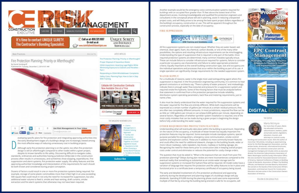 Fire Protection Planning: Priority or Afterthought?