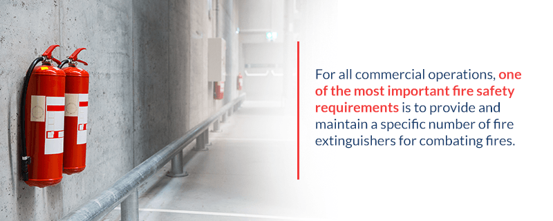 Fire extinguisher requirements commercial buildings