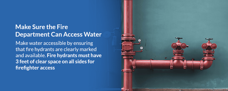 Fire department water access inspection