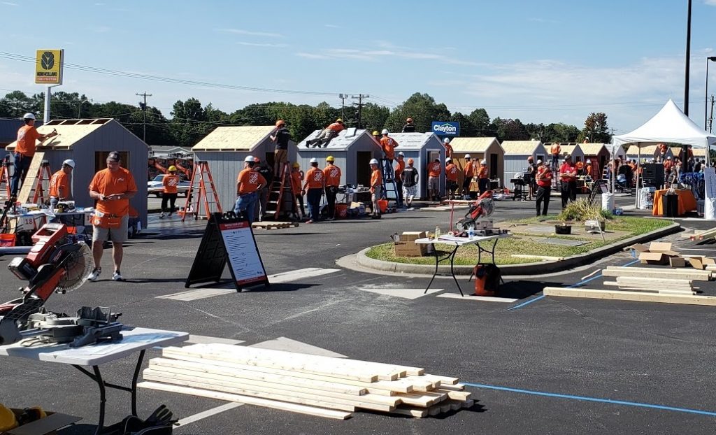 Supporting our Veterans at the 2019 Home Depot Foundation Event hosted by the Supply Chain Department